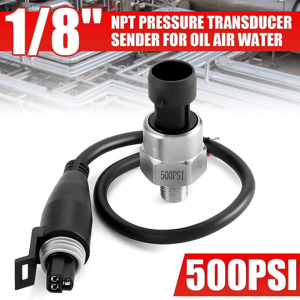 Pressure Sensor 1/8\" NPT Transducer Sender Sensor 5PSI-1600PSI DC 5V Pressure