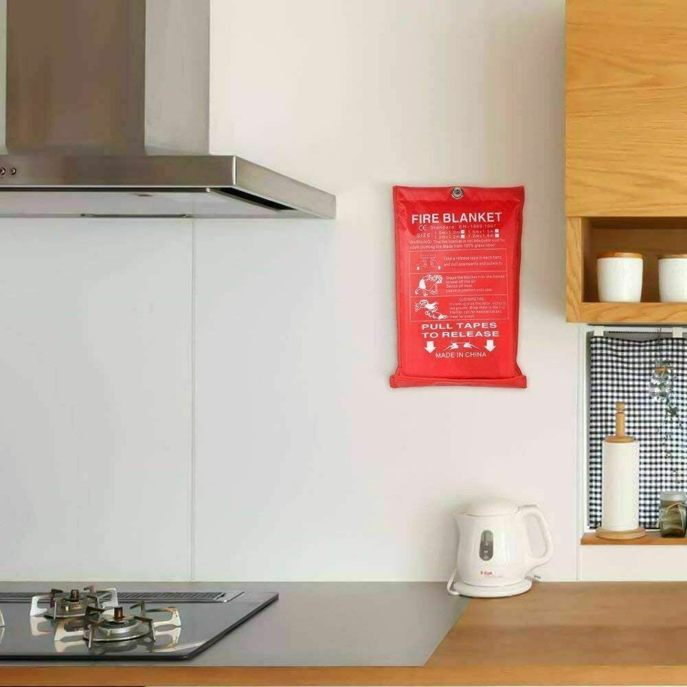 4X Large Fire Blanket – Quick-Release Safety Cover for Kitchen, Home & Workplace