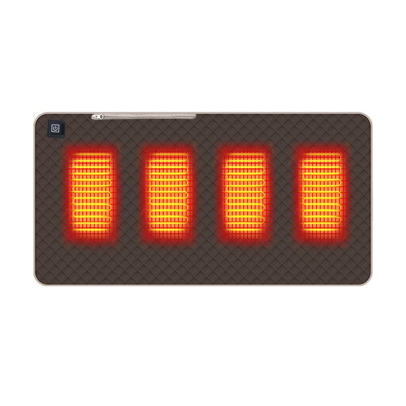 4-Zone Heated Cushion - 3 Heat Settings Portable Chair Mat UK