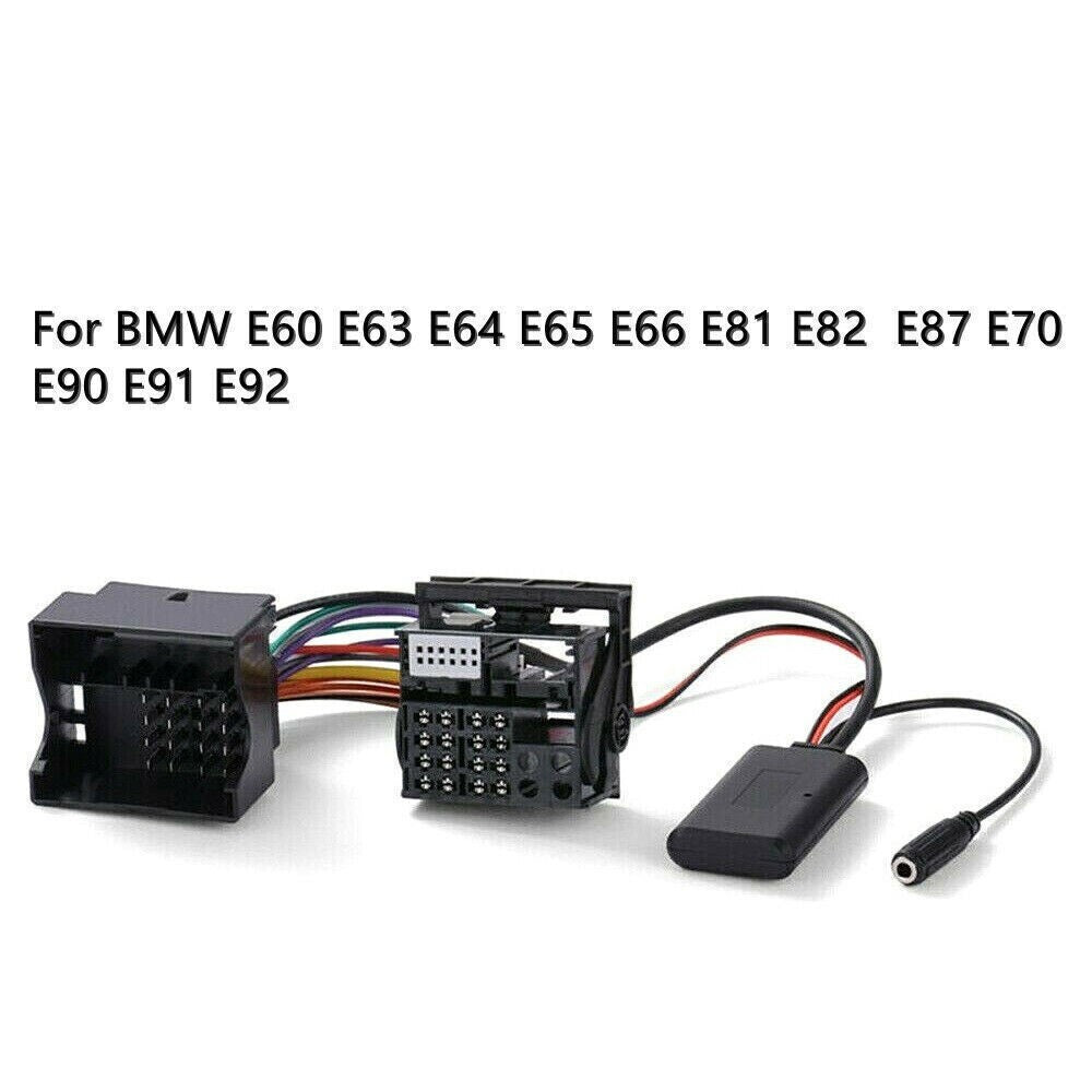 For BMW AUX Bluetooth 5.0 Car Radio Audio Cable Adapter E60 E66 E82 E87 E90 E92