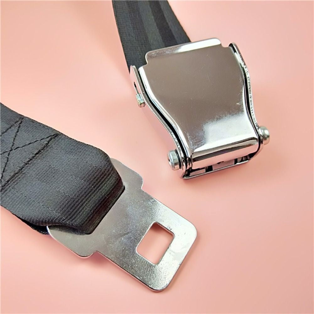 Plane Seatbelt Extension Strap Portable Safety Adjustment Buckle Clip