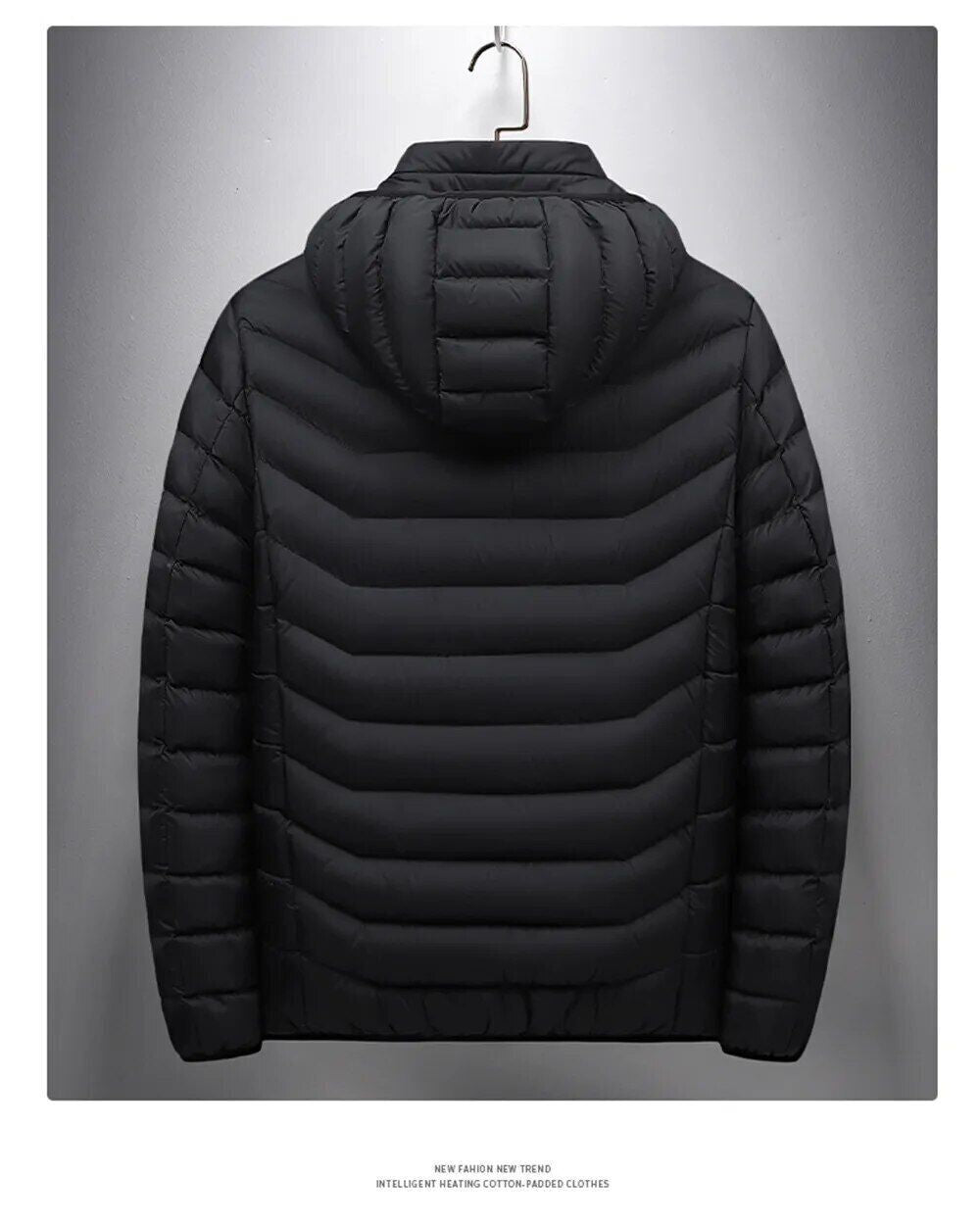 Men 21 Areas Heated Jacket USB Electric Heating Vest Winter Outdoor Warm Coat