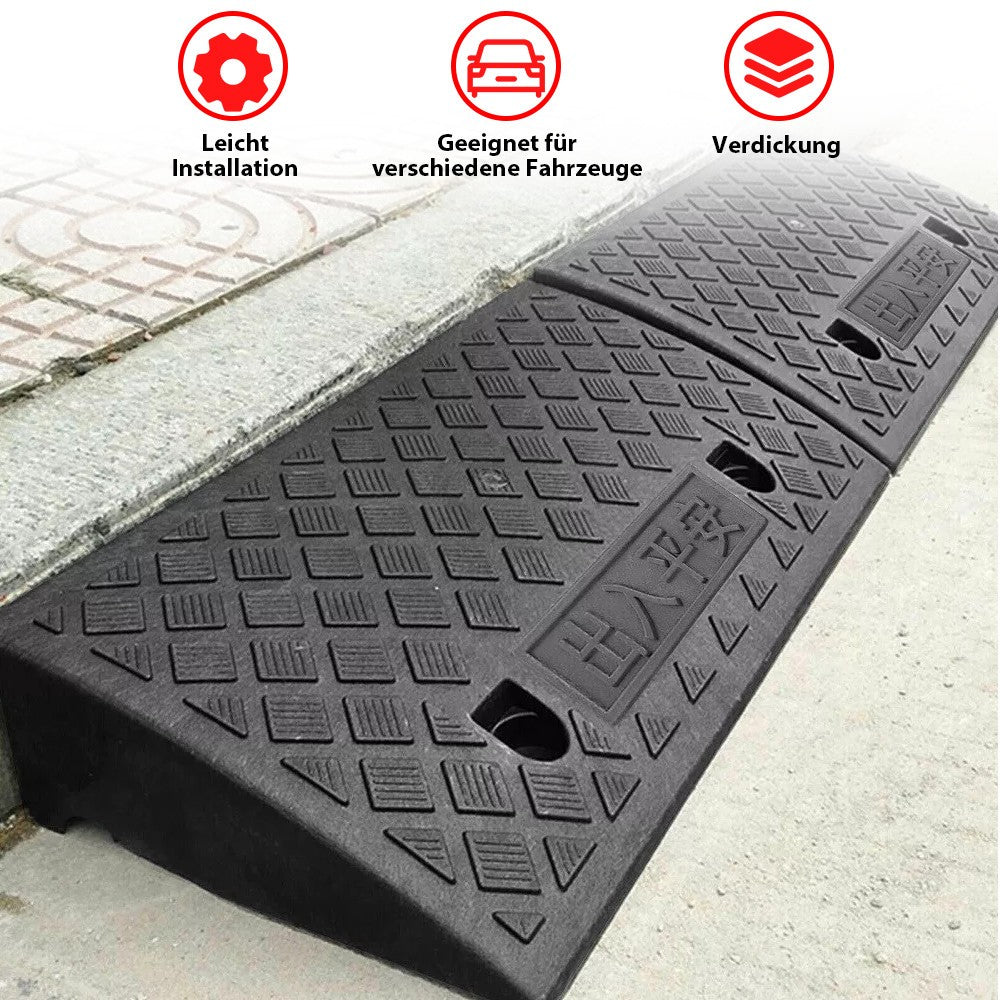 2X 50cm Heavy Duty Rubber Kerb Ramps for HGV Caravans Lorry Car Truck Wheelchair