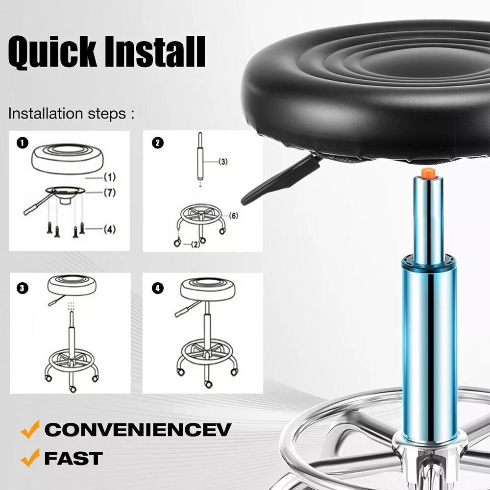 Adjustable Beauty Spa Salon Stool Massage Lift Hairdressing Round Swivel Chair