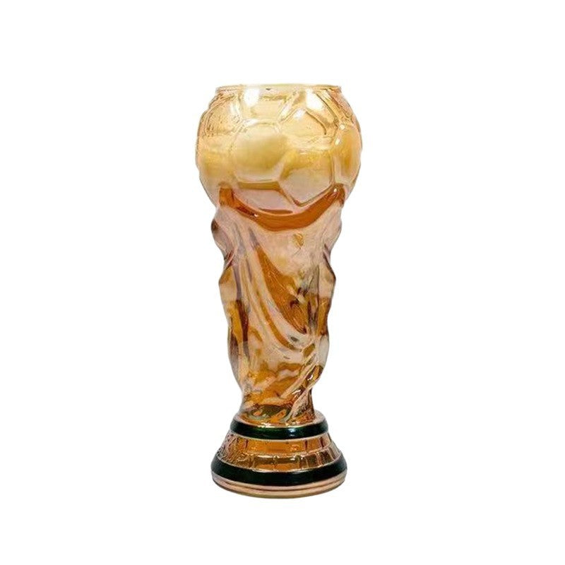 500ml World Football Trophy Beer Glass Cup Shape Drinking Mug Clear Collection