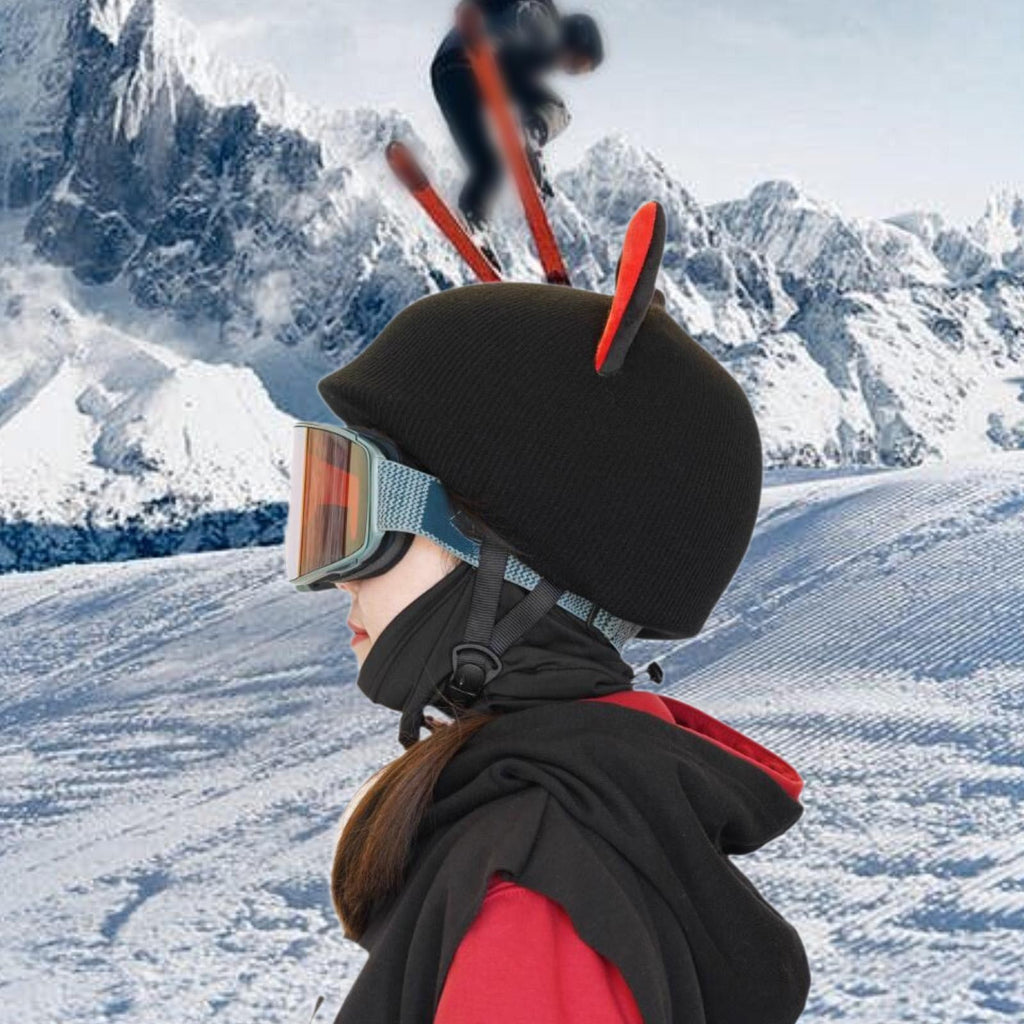 Snow Ski Helmet Cover Warm Adorable Helmet Decor for Sports Skiing Snowboard