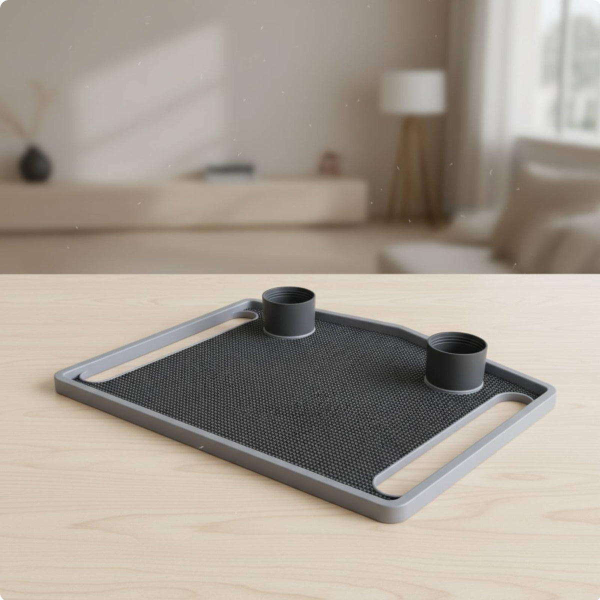 Mobility Aid Tray with Cup Holders Walker Tray with Cup Holder Lightweight