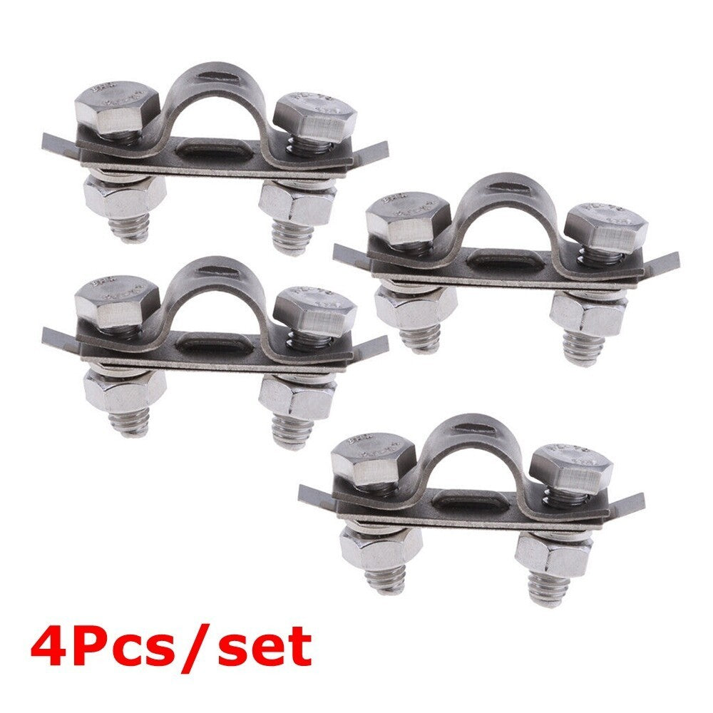 4X Replacement Boat Marine 304 Stainless Steel Control Throttle Cable Tube Clamp