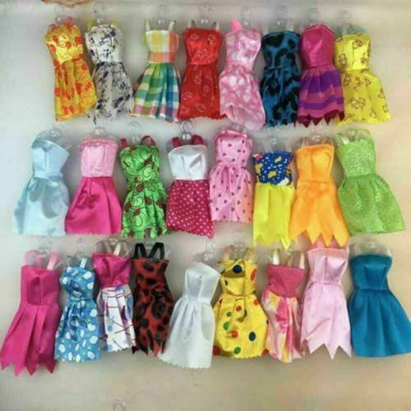 70pcs Items For Barbie Doll Jewellery Accessories Dresses Shoes Clothes Set UK