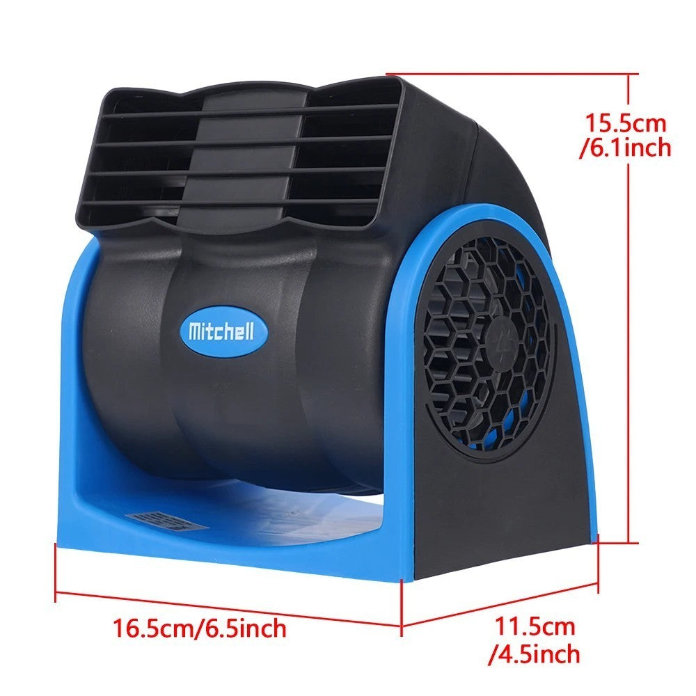 Mini 12V Portable Car Truck Auto Cooling Fan Lighter Plug Conditioner Silent