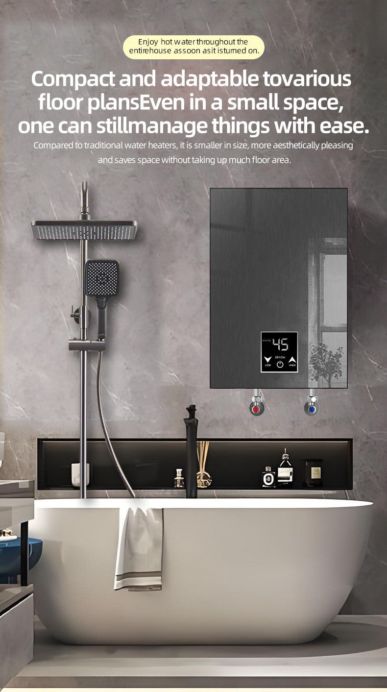 5500W Instant Electric Tankless Water Heater On‑Demand Hot Water Shower