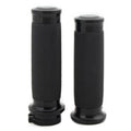 1 Pair  25mm Motorcycle Black Handle Bar Hand Grips for Harley XL883 1200 1 inch
