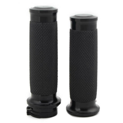 1 Pair  25mm Motorcycle Black Handle Bar Hand Grips for Harley XL883 1200 1 inch
