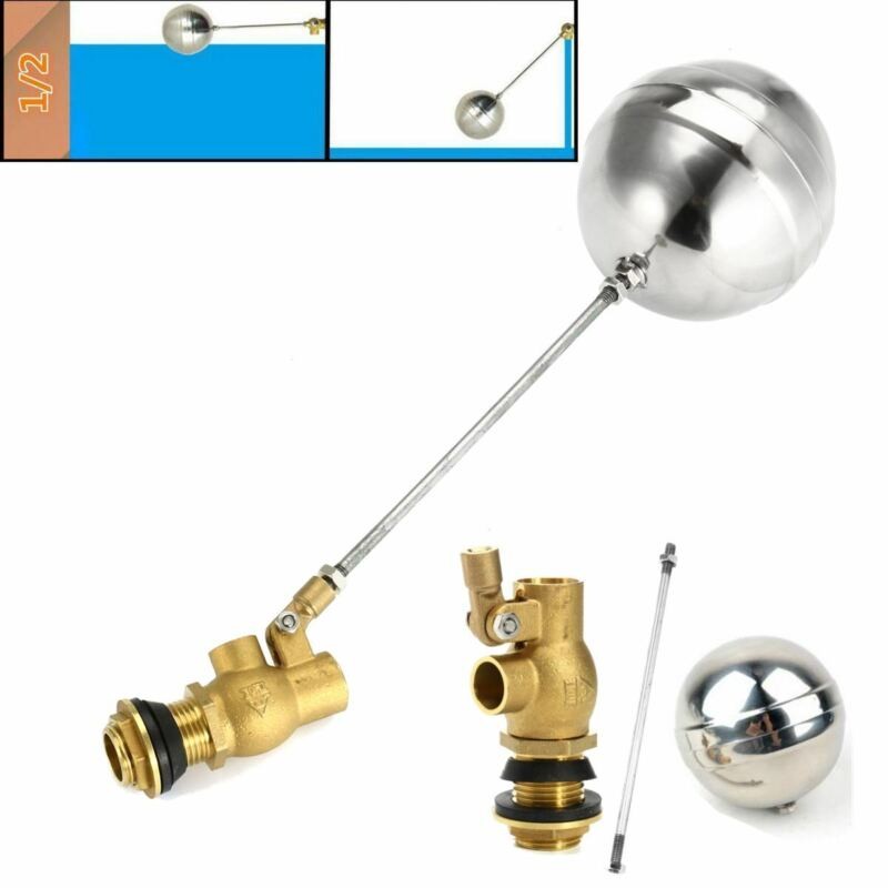 Float Ball Valve Stainless Steel High Pressure Automatic Water Tank Set 1/2 3/4