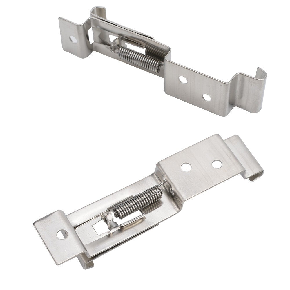 12X Trailer Oblong Number Plate Clips Holder Spring Loaded Stainless Steel