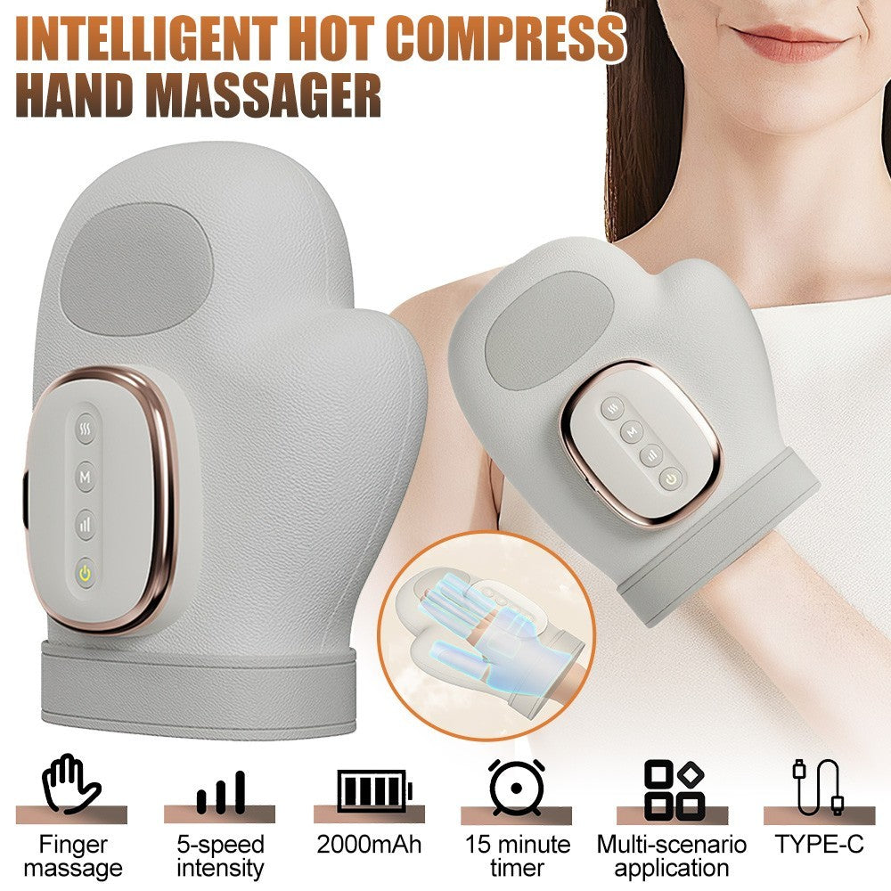 Cordless Hand Massager with Heat and Compression for Arthritis and Carpal Tunnel