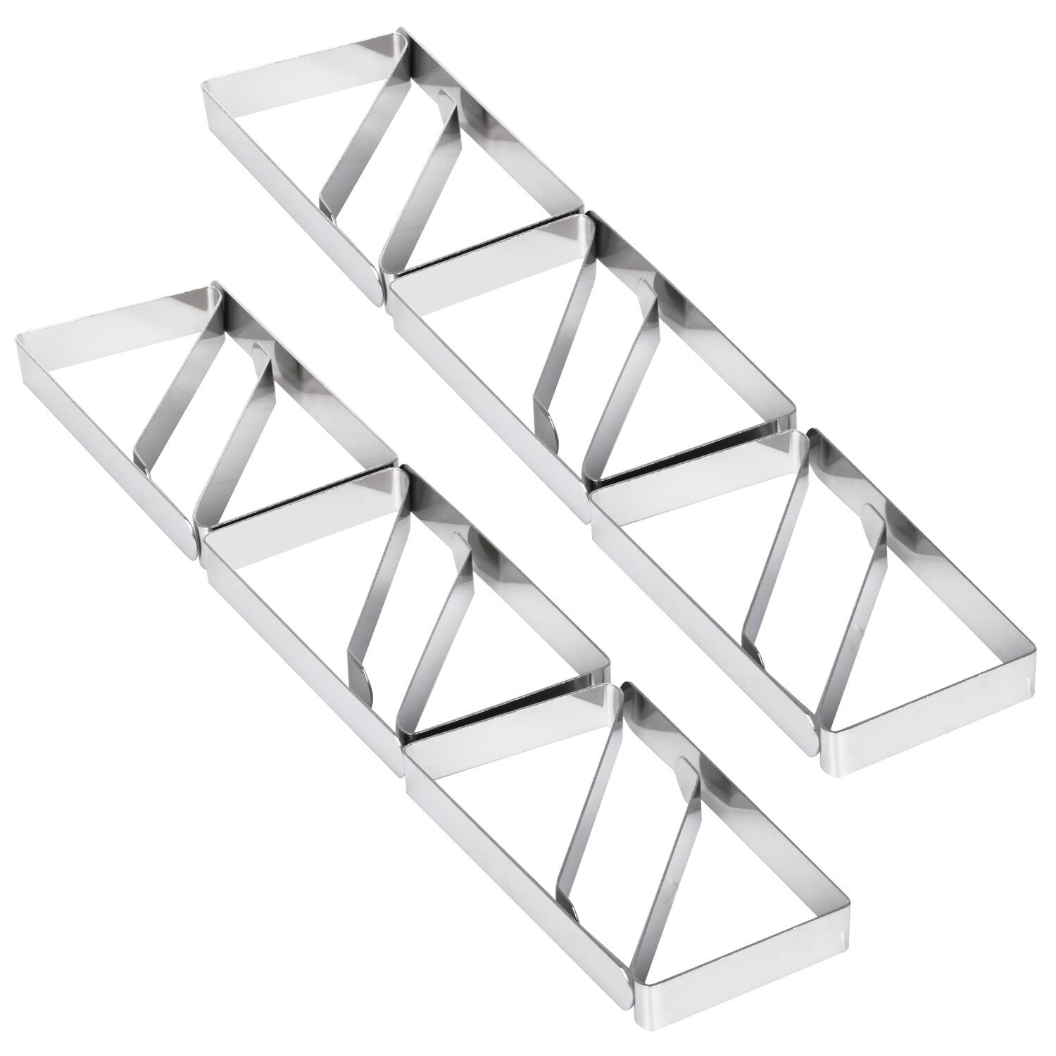 Table Cloth Clips x12 NEW Adjustable High Quality Silver Metal Holders