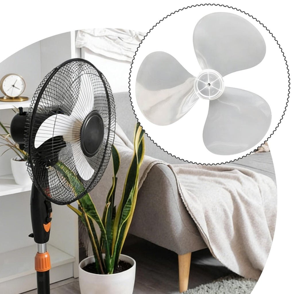 Clear Plastic Universal Replacement Fan Blade Three Blade Design for 16 Inch