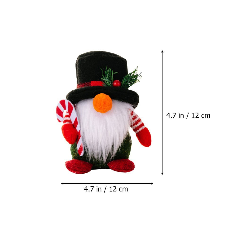 Christmas Gnome Adornment Desktop Gnome Doll Ornament Xmas Gnome Doll