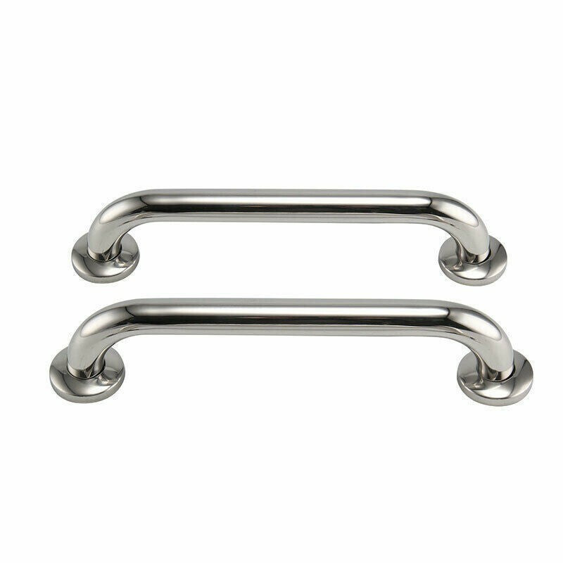 2X Safety Grab Bar Bathroom Support Handle Steel Bath Toilet Hand Rail 40cm
