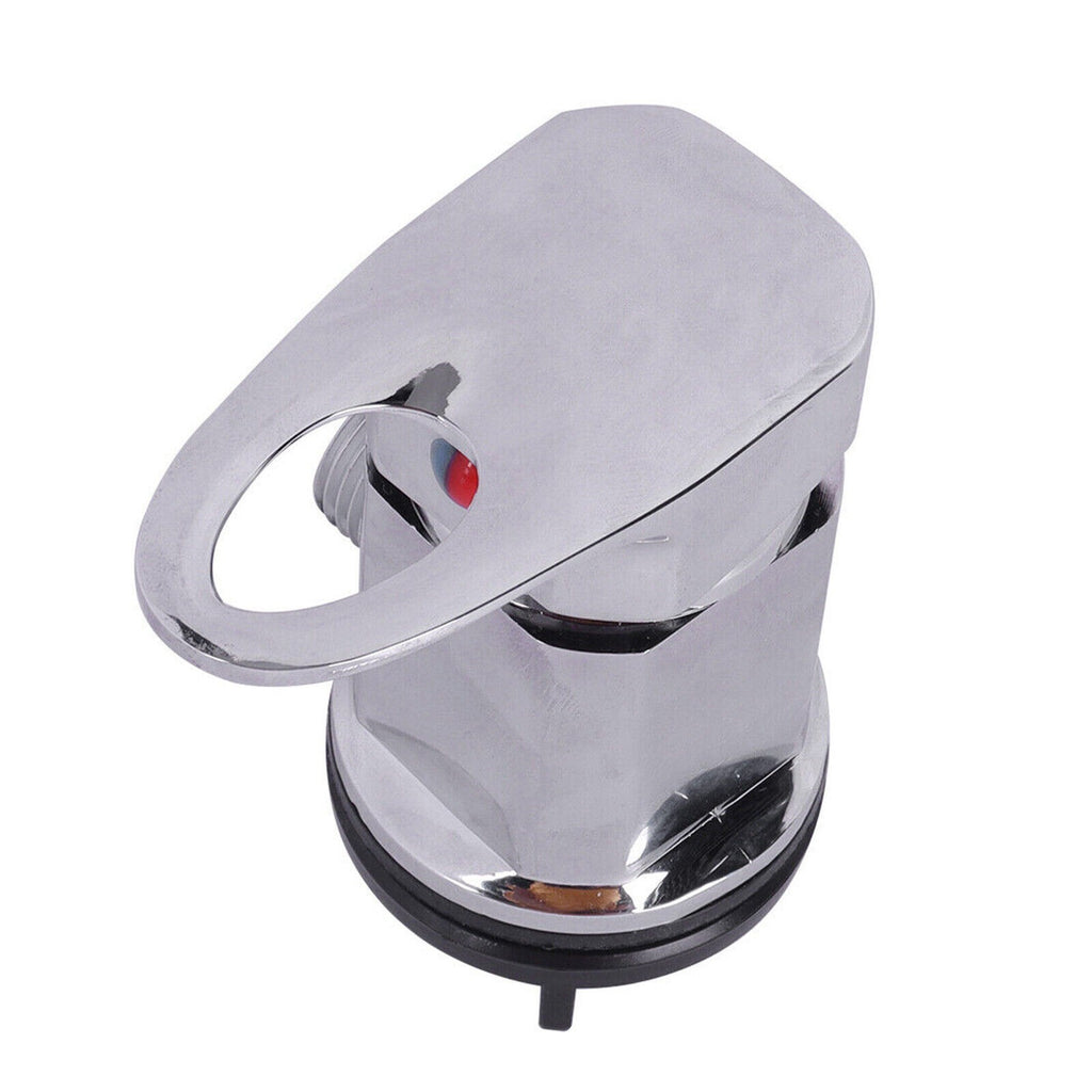 Chrome Caravan Shower Mixer Tap Outlet 1/2" with 800mm Push Fit Tails Campervan