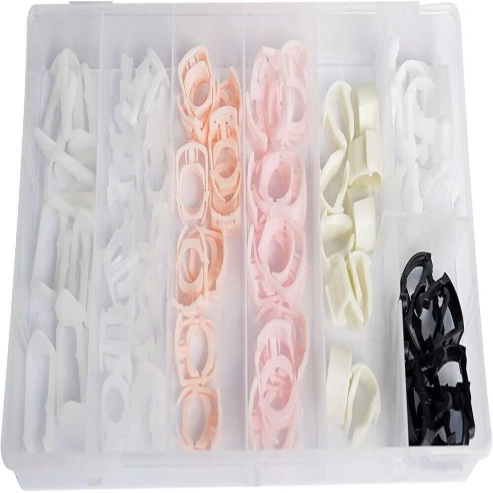 70Pcs Nylon Fuel Line Retaining Clip Assortment Kit Auto Car Fastener Clips