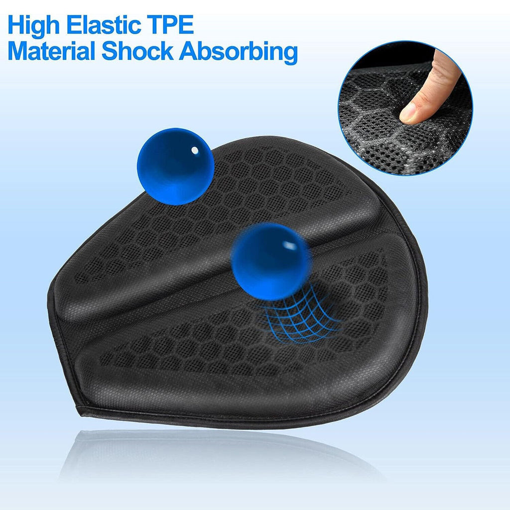Motorcycle Gel Seat Cushion Comfort Pillow Pad Cover Pressure Relief Universal