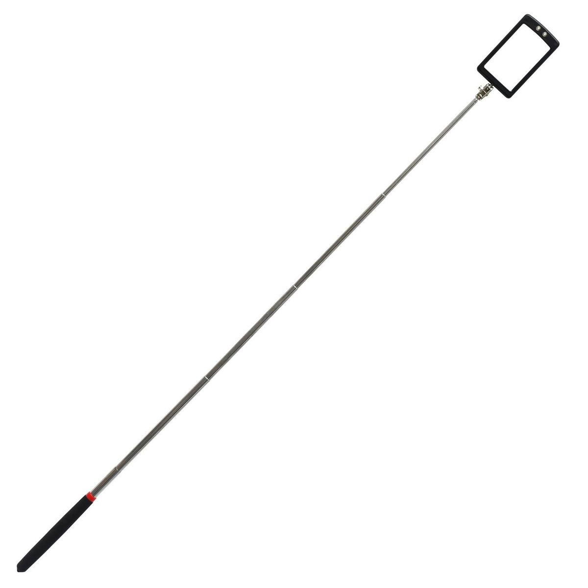 Telescopic Light Inspection Mirror With 2 Bright LED Grip Extends 29-87cm