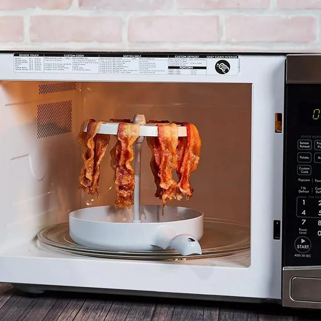 Microwave Barbecue Grill, Bacon Wizard Microwave Crispy Bacon Maker 🔥