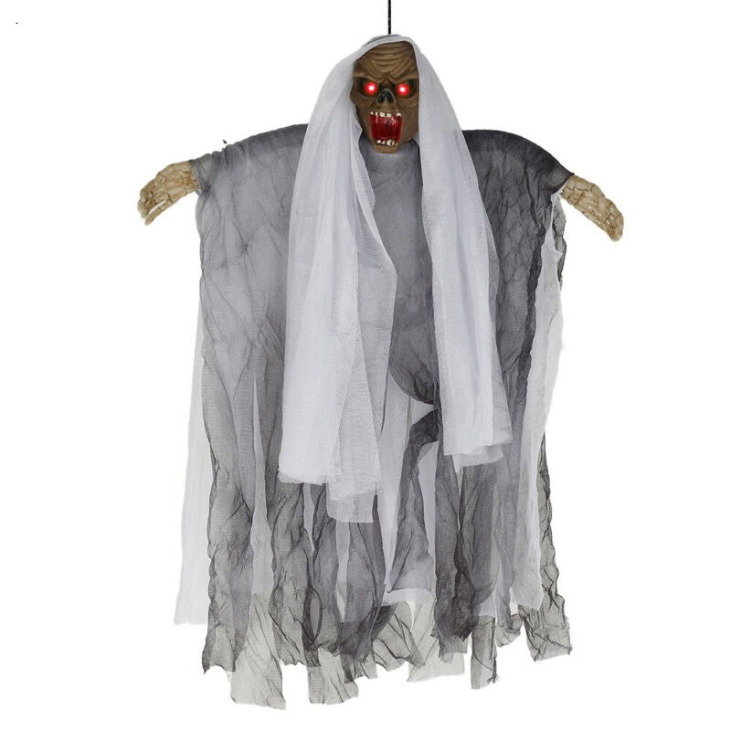 Halloween LED Skull Ghost Hanging Decorations Horror Skeleton Party Outdoor UK