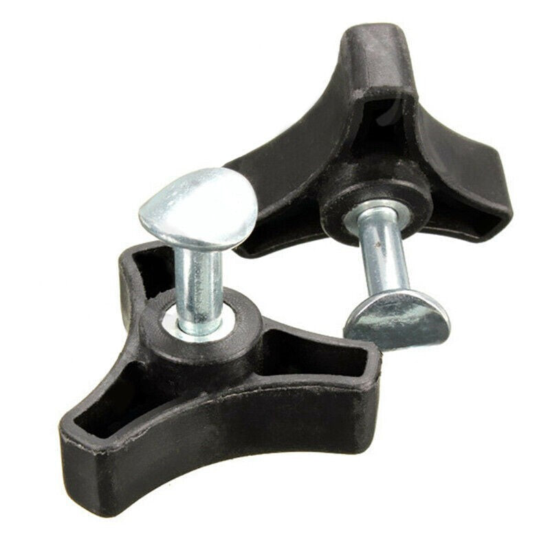 2X For Lawn Mower Machine Triangle Handle Knob Nut Screw Bolt Replacement Parts