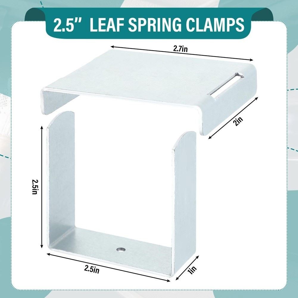 4 Pack Leaf Spring Clamp Kit Fits Leaf Springs Locks Leaf Springs Together