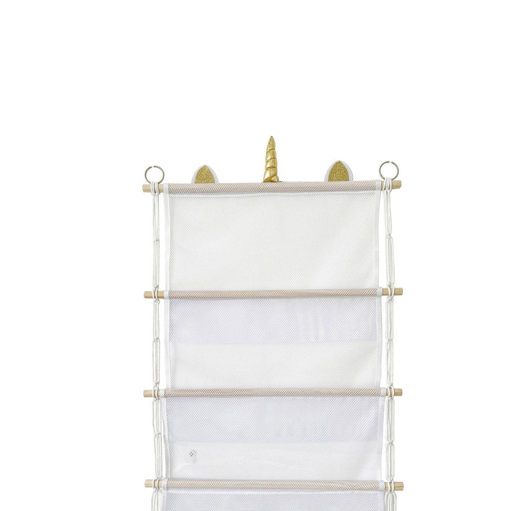 Wall Hanging Toy Organizer 3 Tier Plush Toy Storage Net for Nursery Bathroom