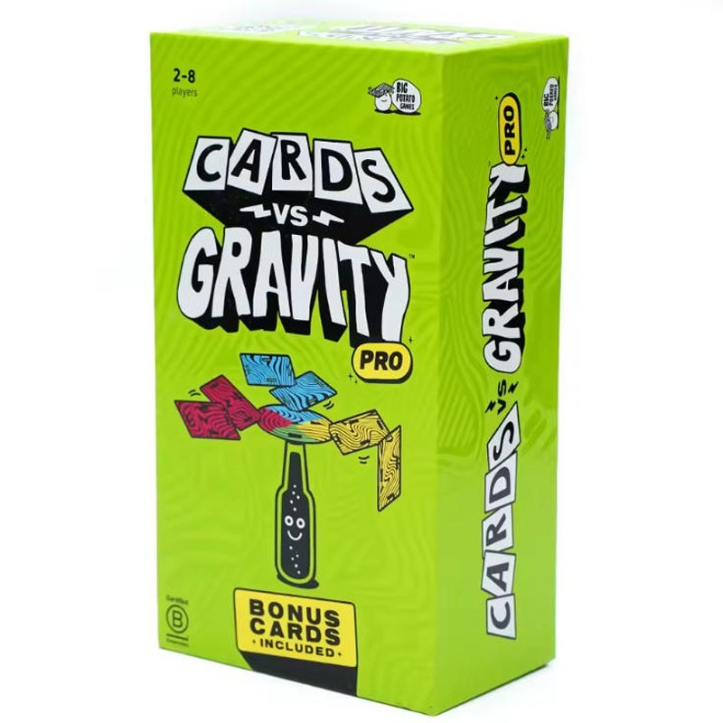 Cards vs. Gravity Pro The Gravity Defying Card-Balancing Game 2-8 Players Family