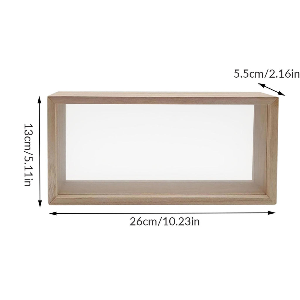 Wooden Shadow Box Frame, Memory Case for Dried Flower Art Display