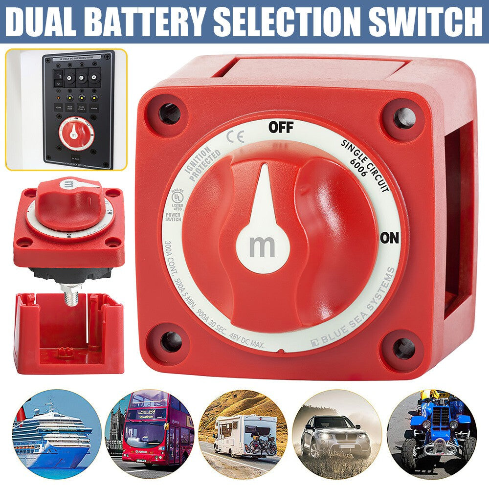 Blue Sea 6006 M-Series ON/OFF Battery Switch Single Circuit On/Off Marine Boat