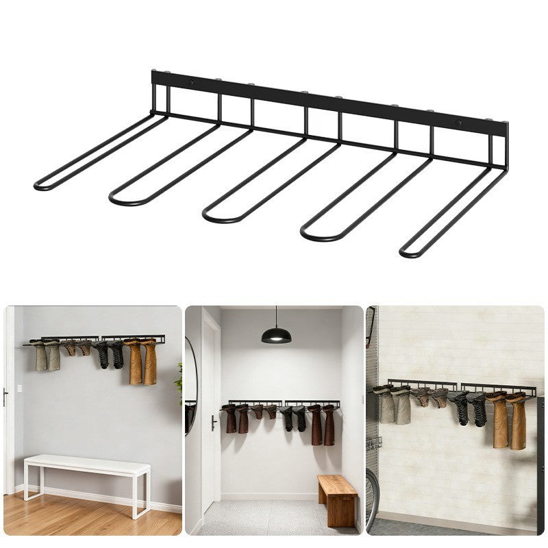 Wall Mounted Boot Rack Metal Wader Hanger Shoe Rack for Closet Riding Boots
