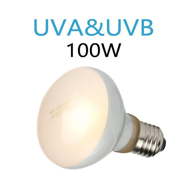 2 Pack Reptile Uvb Uva Heat Lamp Bulb For Truly -Like Heat For Reptile