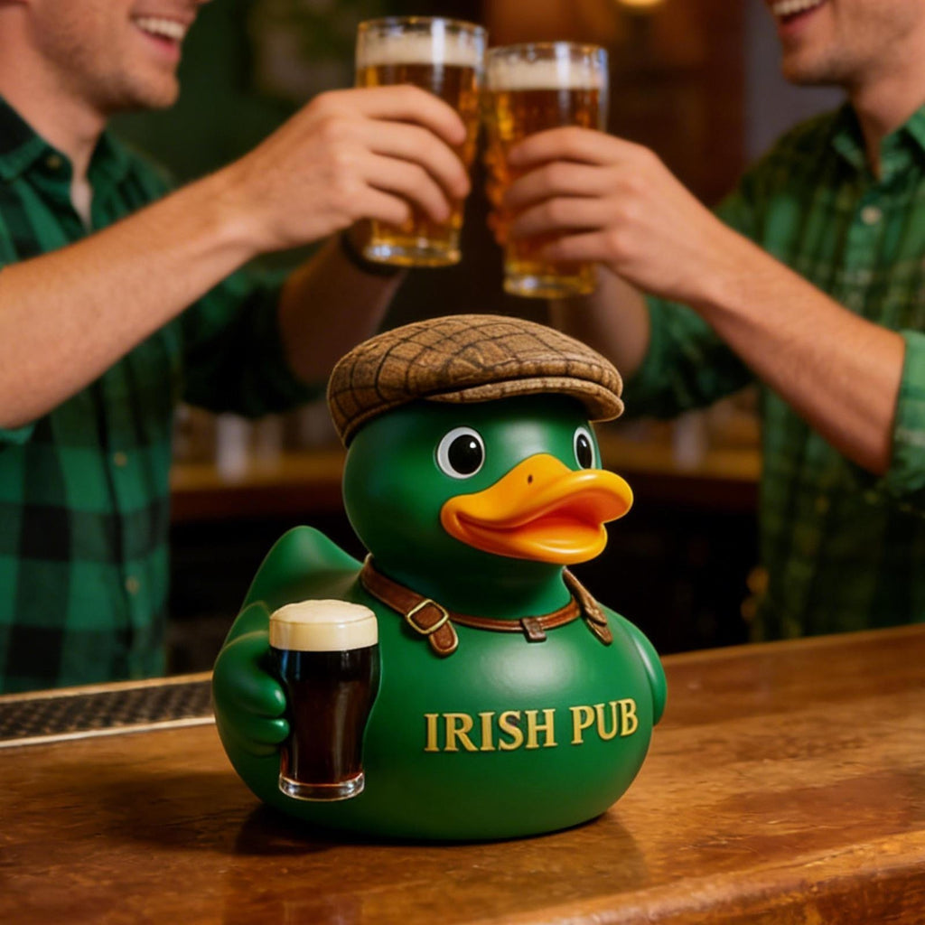 St. Patrick's Day Resin Duck Figurine Irish Pub Duck Figurine Holiday Decor