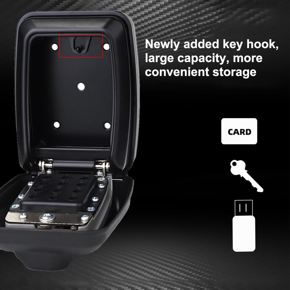 Key Lock Box with Push Button Wall Mounted Spare Key Storage Box Portable Box