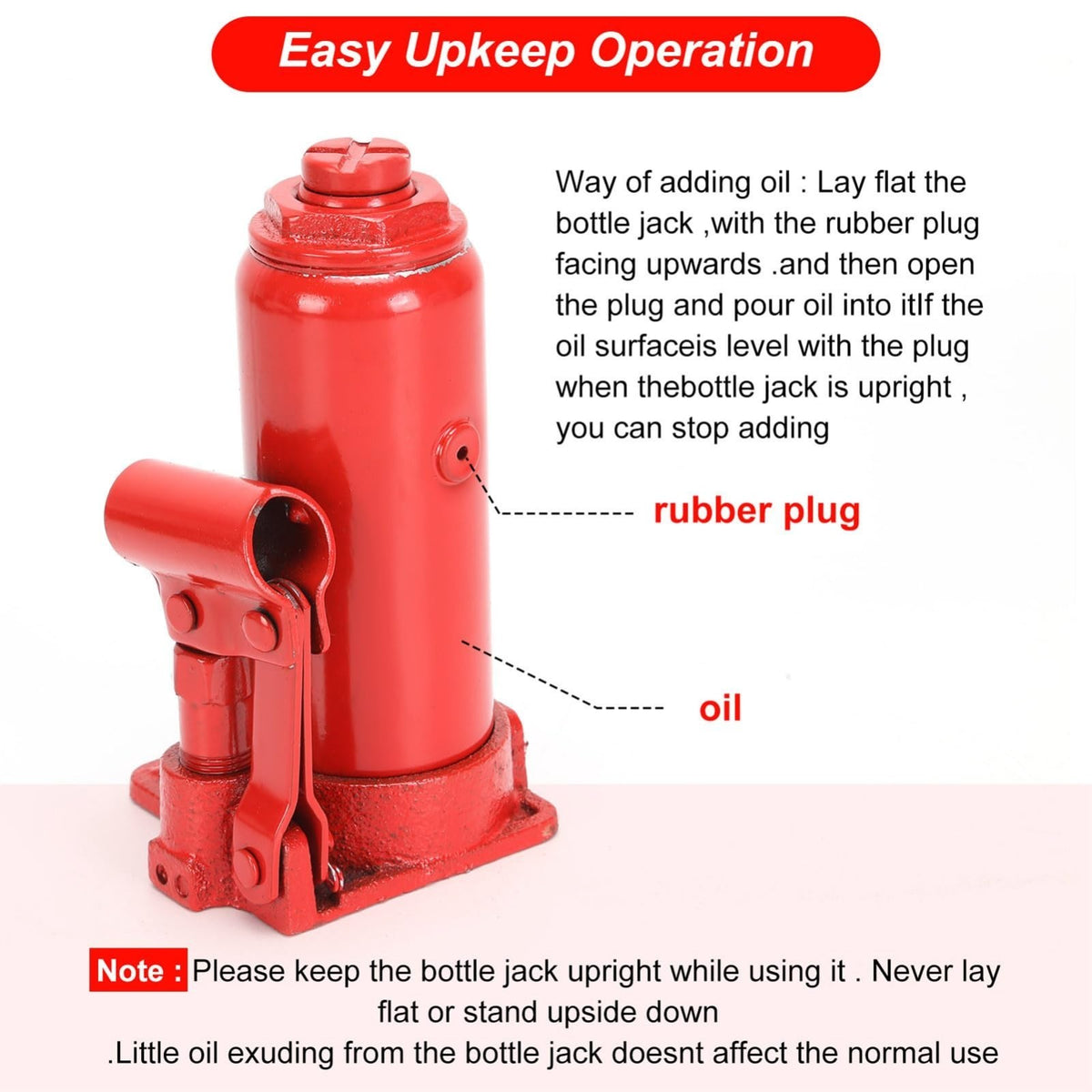 5 Ton Heavy Duty Professional Bottle Jack CAR VAN TRUCK Hydraulic Jack