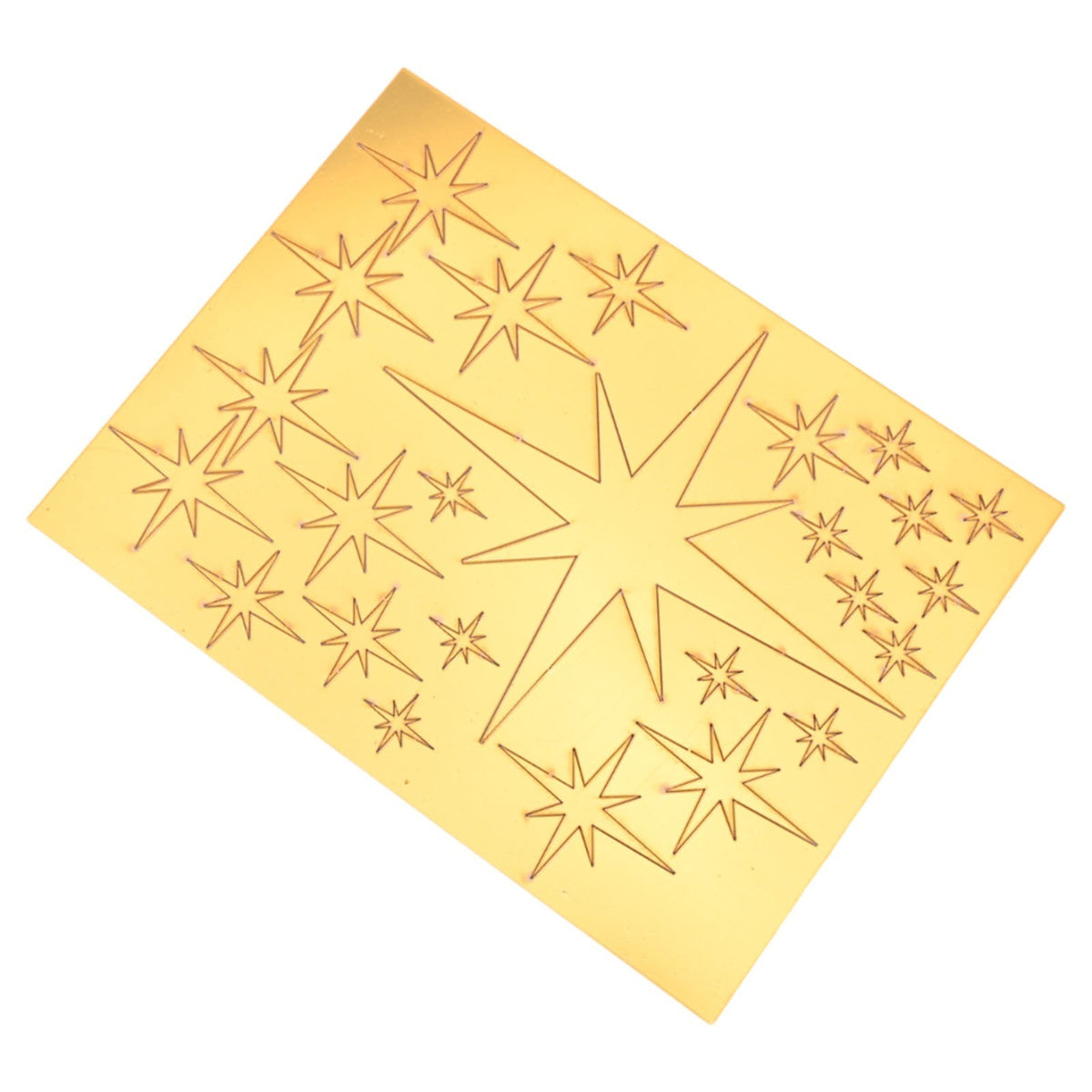 42Pcs Removable Star Wall Stickers Acrylic Mirror Stylish Design Multicolor