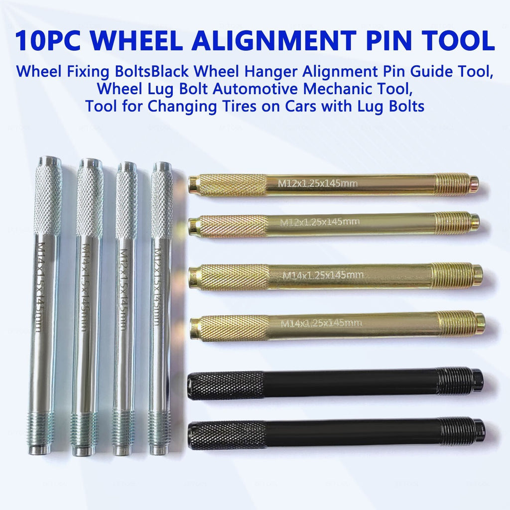 Steel Alloy Wheel Stud Alignment Pin 10PCS M14x1.5 1.25 Positioning Fix Tools