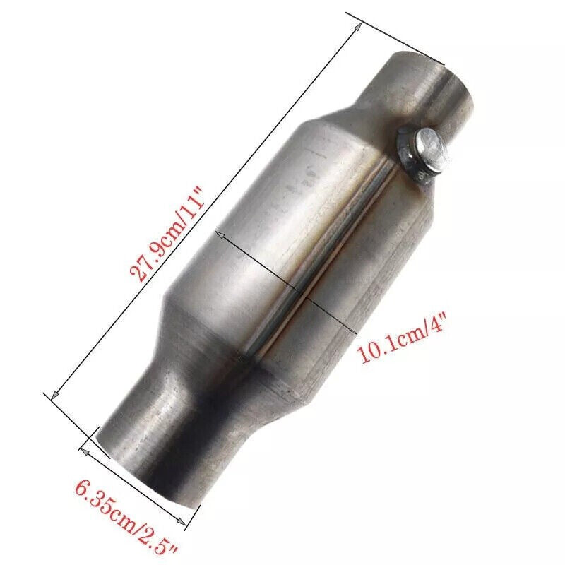 Universal 2.5"Inch Sports Cat Catalytic Converter High Flow 400 Cells Stainless