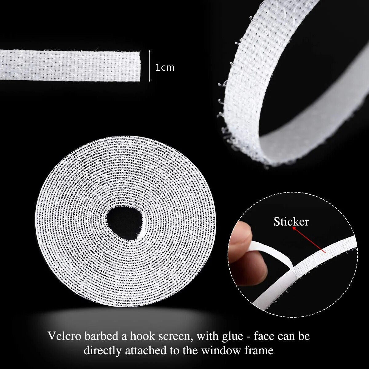 4PC Window Fly Screen & Insect Net | Bug Net Mosquito Net Mesh for Windows White