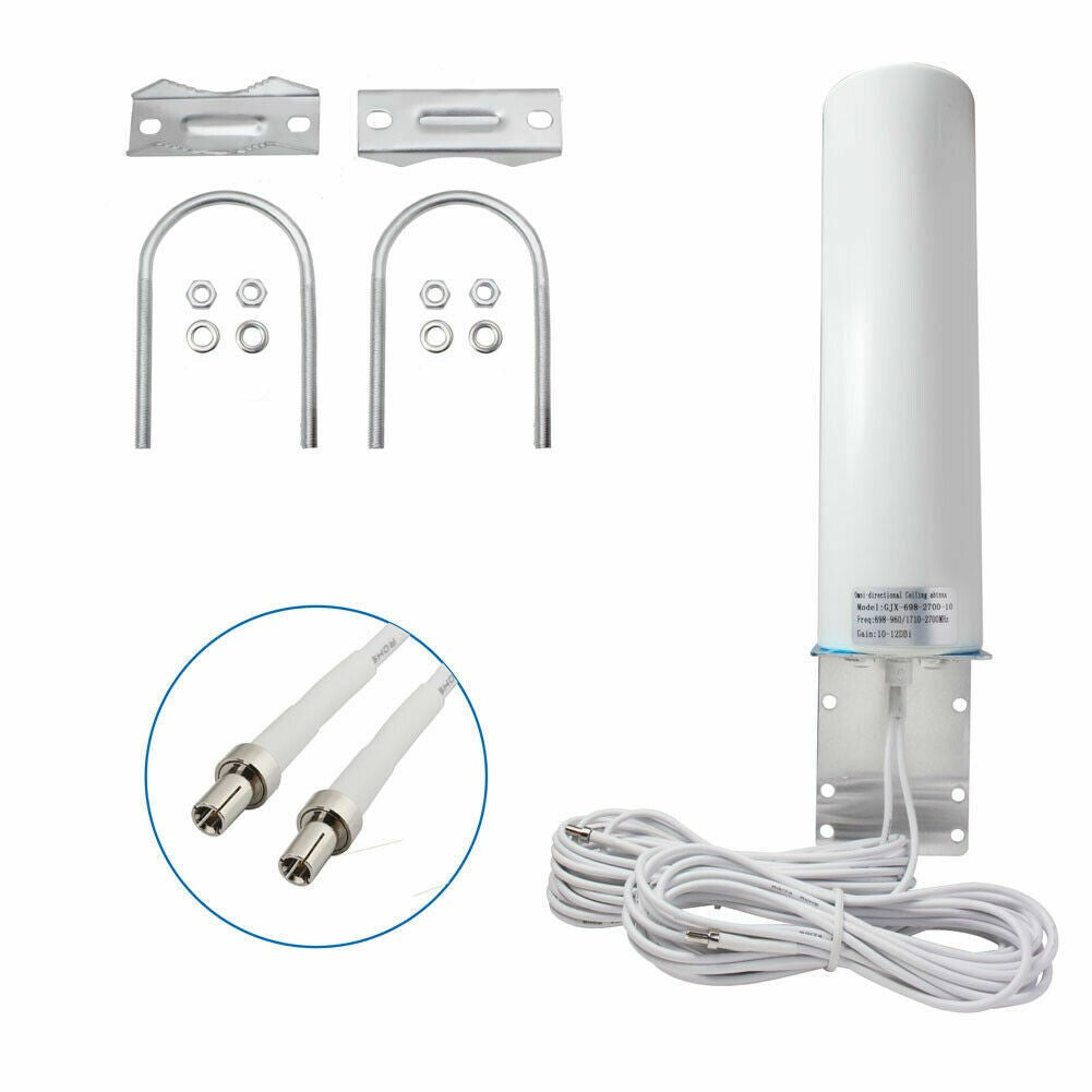 4G LTE External Mimo Omnidirectional Antenna 698-2700 MHz TS9 12 dBi RRP