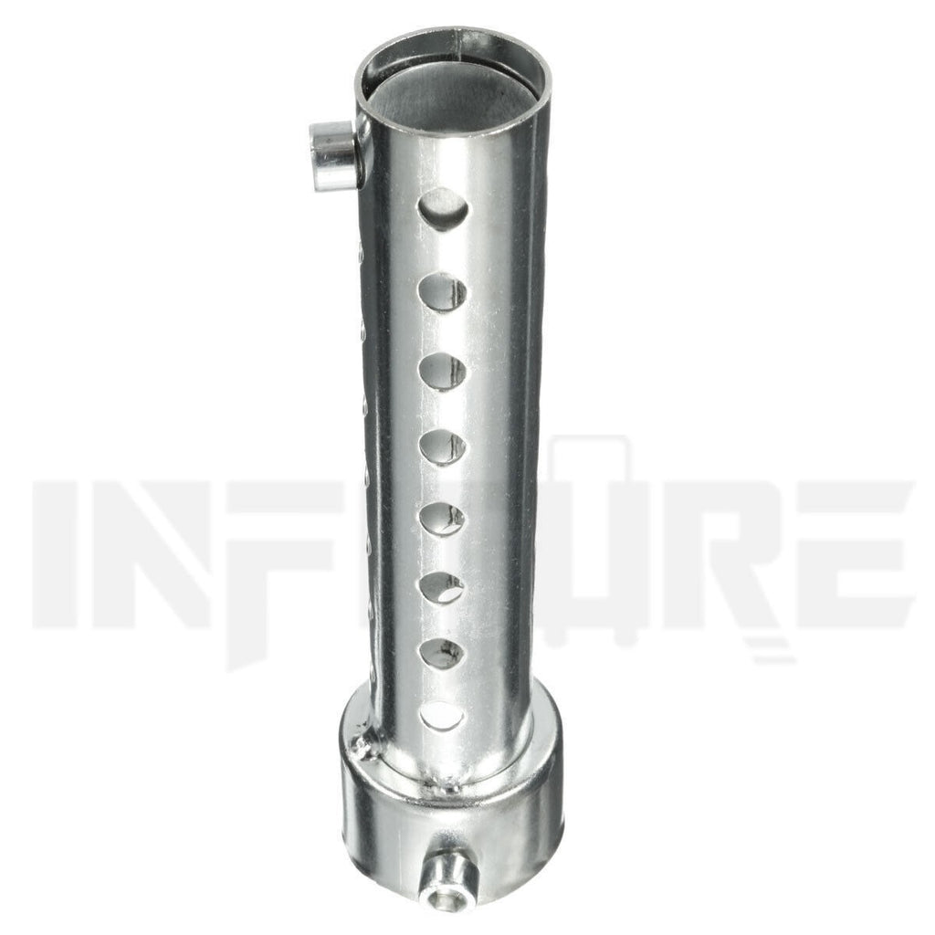 Silver 2Pcs 60mm Motorcycle Exhaust Can Muffler Insert Baffle Silencer Removable