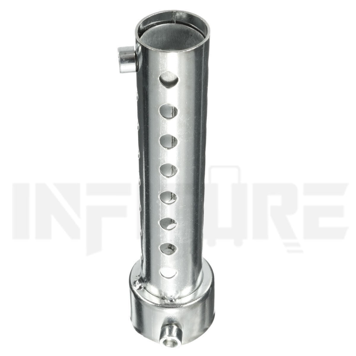 Silver 2Pcs 60mm Motorcycle Exhaust Can Muffler Insert Baffle Silencer Removable