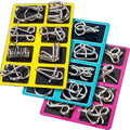 24 Pcs Metal Wire Puzzle Logic Brain Teaser Set, Classical Mini Metal Puzzle