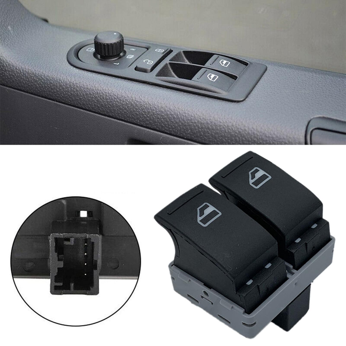 Driver Side Electric Door Window Double Switch Replacement 7E0959855A for
